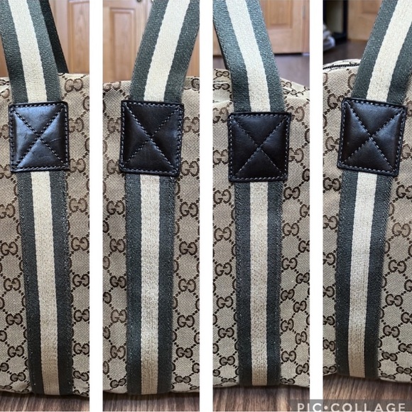 A 251 - ๐ฏ% authentic Gucci duffel travel bag - Picture 14 of 16